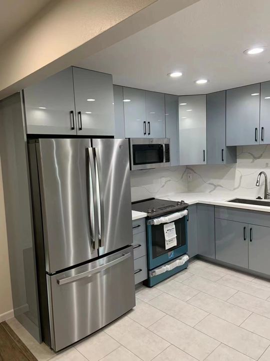 Kitchen & Two-Bath Refresh in Grey and Quartz — photo 3